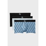 Calvin Klein Pamuklu Logolu 3 Pack Boxer LV00NB447253Q Erkek BOXER LV00NB4472 53Q Siyah-Beyaz-Mavi