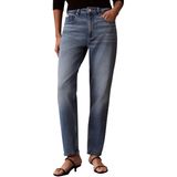 Calvin Klein Pamuklu Mom Fit Normal Bel Jeans LV047F951GX8B Kadın KOT PANTOLON LV047F951G X8B