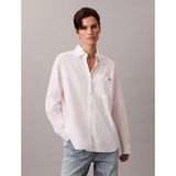 Calvin Klein Pamuklu Poplin Rahat Kesim Dokuma Kadın Beyaz Gömlek LV047F147G-YAA