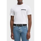 Calvin Klein Pamuklu Regular Fit Bisiklet Yaka Logolu T Shirt K10K113800YAF Erkek T Shirt K10K113800 Yaf - Beyaz