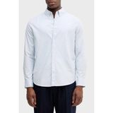 Calvin Klein Pamuklu Regular Fit Klasik Yaka Uzun Kollu Gömlek LV140EM125CIQ Erkek Gömlek LV140EM125 Cıq - Mavi - 2XL