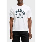 Calvin Klein Pamuklu Regular Fit Logolu Bisiklet Yaka T Shirt LV04RE810GYAA Erkek T Shirt LV04RE810G Yaa - Beyaz