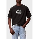 Calvin Klein Pamuklu Regular Fit Logolu Bisiklet Yaka T Shirt LV04RF818GUB1 Erkek T SHİRT LV04RF818G UB1