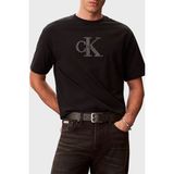 Calvin Klein Pamuklu Regular Fit Logolu Bisiklet Yaka T Shirt LV04RF819GUB1 Erkek T Shirt LV04RF819G Ub1 - Siyah - XS
