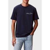 Calvin Klein Pamuklu Regular Fit Logolu Bisiklet Yaka T Shirt LV04RF822G9EI Erkek T Shirt LV04RF822G 9eı - Mor - 2XL