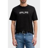 Calvin Klein Pamuklu Regular Fit Logolu Bisiklet Yaka T Shirt LV14RE831GUB1 Erkek T Shirt LV14RE831G Ub1 - Siyah