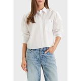 Calvin Klein Pamuklu Regular Fit Logolu Uzun Kollu Gömlek LV047F148GYAA Bayan Gömlek LV047F148G Yaa - Beyaz