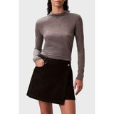 Calvin Klein Pamuklu Regular Fit Mini Kot Etek LV047D777GTWM Bayan Etek LV047D777G Twm - Siyah - 27