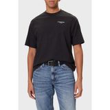 Calvin Klein Pamuklu Regular Fit Sırt Baskılı Bisiklet Yaka T Shirt LV04RD825GUB1 Erkek T Shirt LV04RD825G Ub1 - Siyah - 2XL