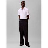Calvin Klein Pamuklu Regular Fit Uzun Kollu Polo Yaka T-Shirt, L, LV04LE255G, Beyaz, Erkek