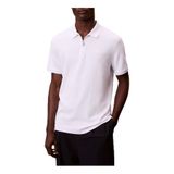 Calvin Klein Pamuklu Regular Fit Uzun Kollu Polo Yaka T-Shirt, S, LV04LE255G, Beyaz, Erkek