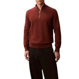 Calvin Klein Pamuklu Regular Fit Yarım Fermuarlı Dik Yaka Kazak LV040BM356XWI Erkek KAZAK LV040BM356 XWI