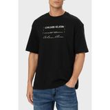 Calvin Klein Pamuklu Relaxed Fit Baskılı Bisiklet Yaka T Shirt LV04RE827GUB1 Erkek T Shirt LV04RE827G Ub1 - Siyah - 2XL