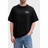 Calvin Klein Pamuklu Relaxed Fit Bisiklet Yaka Logolu T Shirt Erkek T Shirt LV04RC808G Ub1 - Siyah - XL