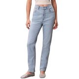Calvin Klein Pamuklu Relaxed Fit Yüksek Bel Düz Paça Kot Pantolon, 30, LV047E618G VLJ, MAVİ, Kadın