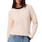 Calvin Klein Pamuklu Slim Fit Bisiklet Yaka Kazak LV047D225GYAM Bayan KAZAK LV047D225G YAM