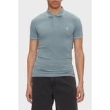 Calvin Klein Pamuklu Slim Fit Düğmeli Yaka Polo T Shirt J30J315603CKM Erkek Polo Yaka T Shirt J30J315603 Ckm - Açık Mavi