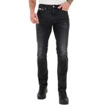 Calvin Klein Pamuklu Slim Fit Normal Bel Düz Paça Jeans LV04RD916G39X Erkek KOT PANTOLON LV04RD916G 39X