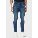 Calvin Klein Pamuklu Slim Fit Normal Bel Jeans LV04RG794GXHM Erkek Kot Pantolon LV04RG794G Xhm - Mavi - 32 - 32