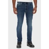 Calvin Klein Pamuklu Slim Fit Orta Bel Dar Paça Jeans LV04RB720GPTR Erkek Kot Pantolon LV04RB720G Ptr - Lacivert - 33 / 32
