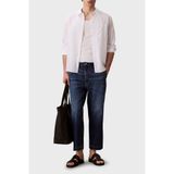 Calvin Klein Pamuklu Tapered Fit Yüksek Bel Jeans LV04RC740GX87 Erkek KOT PANTOLON LV04RC740G X87