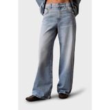 Calvin Klein Pamuklu Wide Leg Fit Yüksek Bel Jeans Bayan KOT PANTOLON LV047F728G SD9