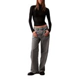 Calvin Klein Pamuklu Wide Leg Yüksek Bel Bol Paça Jeans LV047D834G0SL Bayan KOT PANTOLON LV047D834G 0SL