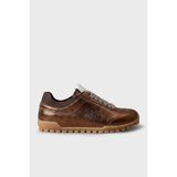 Calvin Klein Parlak Deri Sneaker Ayakkabı HW0HW0330502N Kadın Ayakkabı HW0HW03305 02N - Bronz