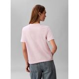 Calvin Klein Pembe Kadın Standart Desenli T-Shirt A - Ss Classıc 20S Jsy Logo Grap - XS