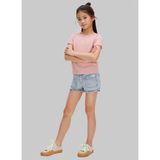 Calvin Klein Pembe Kız Çocuk Baskılı T-Shirt LVCKSJB11GTFL - 12 Yaş