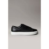 Calvin Klein Perfore Deri Bileksiz Düz Taban Erkek Siyah Sneaker HM0HM01870-0GM
