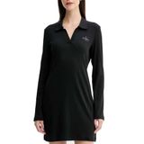 Calvin Klein Polo Mini Elbise, S, LV047D214G, Siyah, Kadın