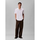 Calvin Klein Polo Yaka T-shirt SS Refined Pique Tipped Classic, XL, LV04LC239GYAF, Beyaz, Erkek