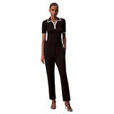 Calvin Klein ponte dart front pant Kadın Pantolon black M