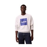 Calvin Klein Premium Fleece Sweatshirt, L, LV04RD216GV7L, BEYAZ, erkek