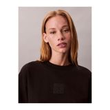 Calvin Klein Premium Terry Emblem Logo Sweatshirt, S, LV044D203GUB1, SİYAH, kadın