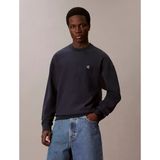 Calvin Klein Premium Terry Monogram Bisiklet Yaka Erkek Mavi Sweatshirt Lv04rc277g-Cef