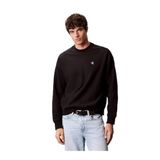 Calvin Klein Premium Terry Monogram Sweatshirt, 2XL, LV04RC277G, BLACK, erkek