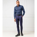 Calvin Klein Printed Easy Iron Slim Shirt Df Blue Erkek Gömlek - 38 - 02L-Lacivert