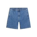 Calvin Klein Pull On Relaxed Denim Şort, 33, J30J3275171A4, Mavi, Erkek
