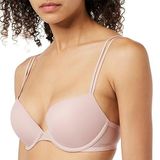 Calvin Klein Push Up Plunge Sütyen, 38C, 000QF6345E, Pudra, Kadın