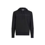 Calvin Klein Raised Logo Tape Erkek Kapüşonlu Sweatshirt, Siyah, S Beden