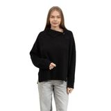 Calvin Klein Recycled Wool Button Kadın Triko,Siyah M