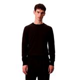 Calvin Klein Regular Fit Bisiklet Yaka Supima Pamuklu Triko Kazak, L, LV040BM343, Black, Erkek