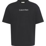 Calvin Klein Regular Fit Yazı Baskılı Pamuklu T-Shirt, XL, LV04LD230G, Black, Erkek