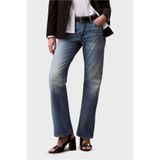 Calvin Klein Relaxed Bootcut Gold Dust Jean Pantolon, 27, LV047B957G.UQY, MAVI, Kadın