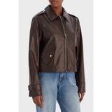 Calvin Klein Relaxed Fit Klasik Yaka Fermuarlı Logolu Ceket LV047E501G2IN Bayan Ceket LV047E501G 2ın - Kahve