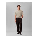 Calvin Klein Relaxed Premium Interlock Nakışlı T-Shirt, S, LV04LE200GPEZ, Bej, Erkek