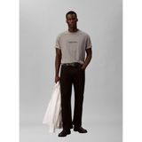 Calvin Klein Relaxed Standart Logo Bisiklet Yaka T-Shirt, L, LV040HM228, Medium Grey Heather, Erkek