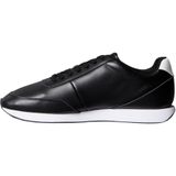 Calvin Klein Retro Runner Ess Lth Siyah Sneaker, 44, YM0YM01355, Black/Bright White, Erkek